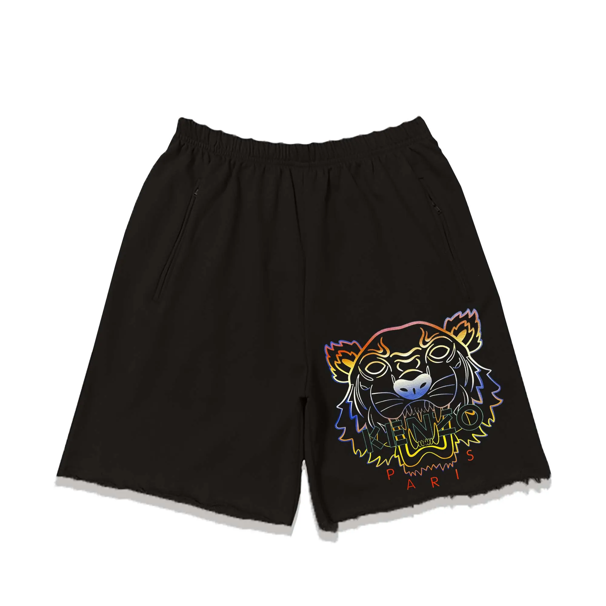 KENZO Color Change Tiger Head Explosive Summer Shorts Color: Black Size: S M L XL Three Standards Style Number: DK 04
